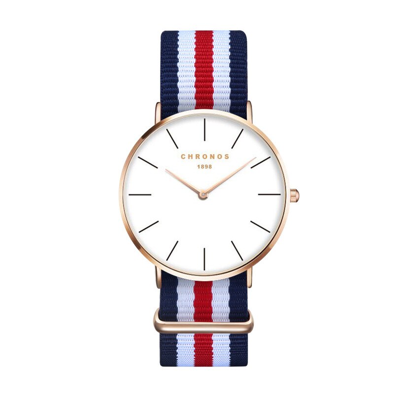 CHRONOS Horloges Mannen Mode Unisex Horloge Quartz Horloge Heren Rose Goud Mannelijke Klok Relogio Masculino: CH 0201