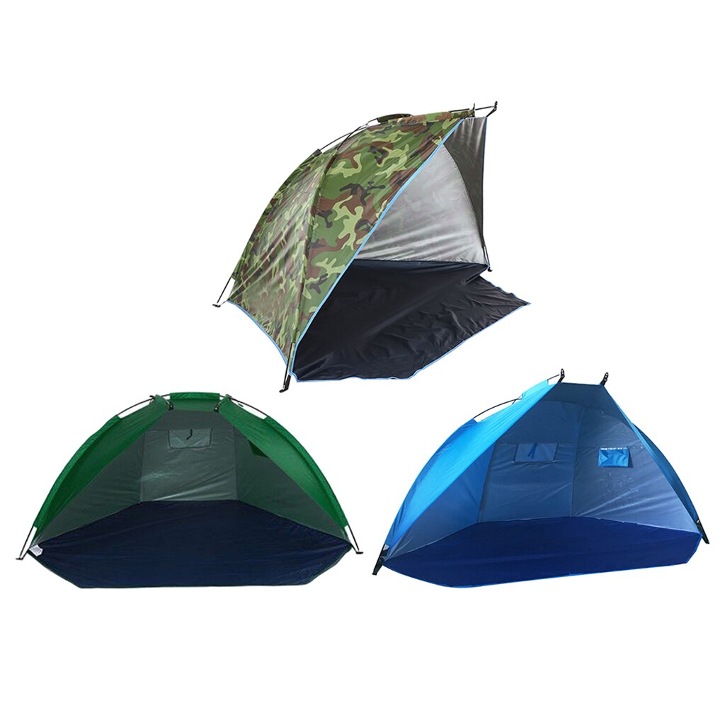 Portable Beach Tent Shelter Half-Open Ultralight Canopy Outdoor Garden Fishing Picnic Park Moisture-proof Wear-resistance