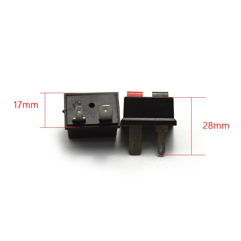 10 stück federklemme lautsprecher-anschlussplatine 2 anschlüsse binding post anschlussbuchse