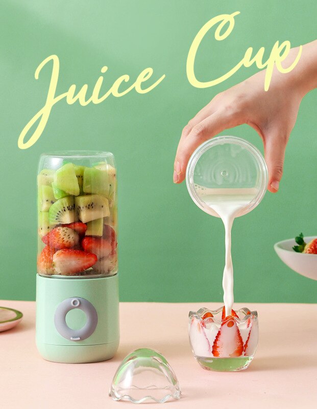 Portable Electric Blender USB Fruit Juicer Handheld Mixer Fruit Orange Lemon Squeezer Mini Juicer Machine Fruit Cup Kitchen Home