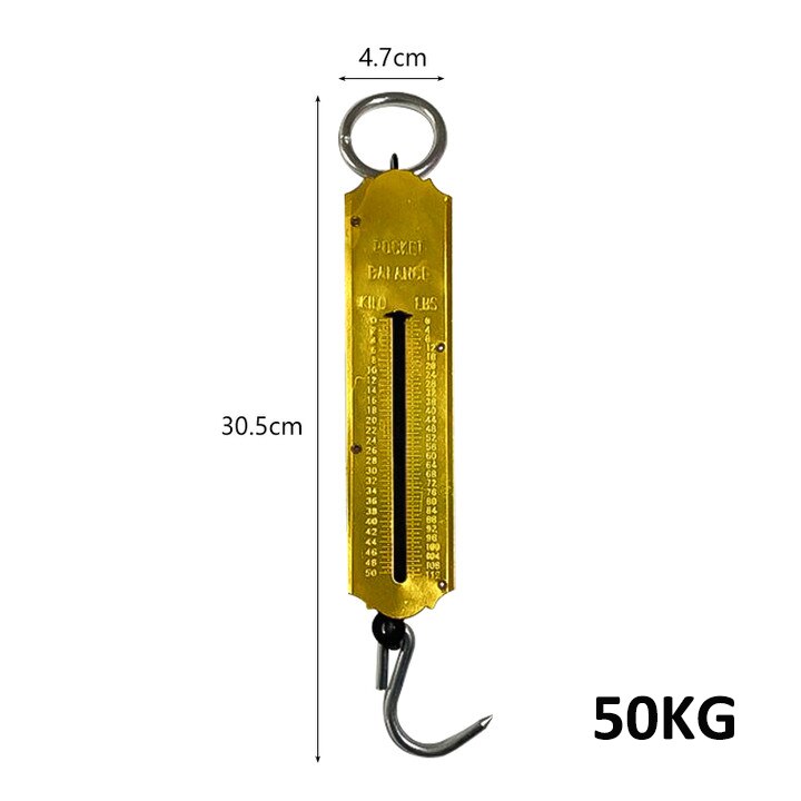 150kg style ancien balance suspendue multi-usages mécanique cuisine et poisson pêche échelle crochet pêche balance LCD numérique pesage: 50KG