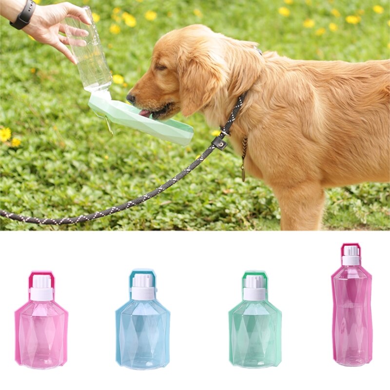 Hund bærbar udendørs rejse vandflaske dispenser hund kat drikkevand feeder yh -461056