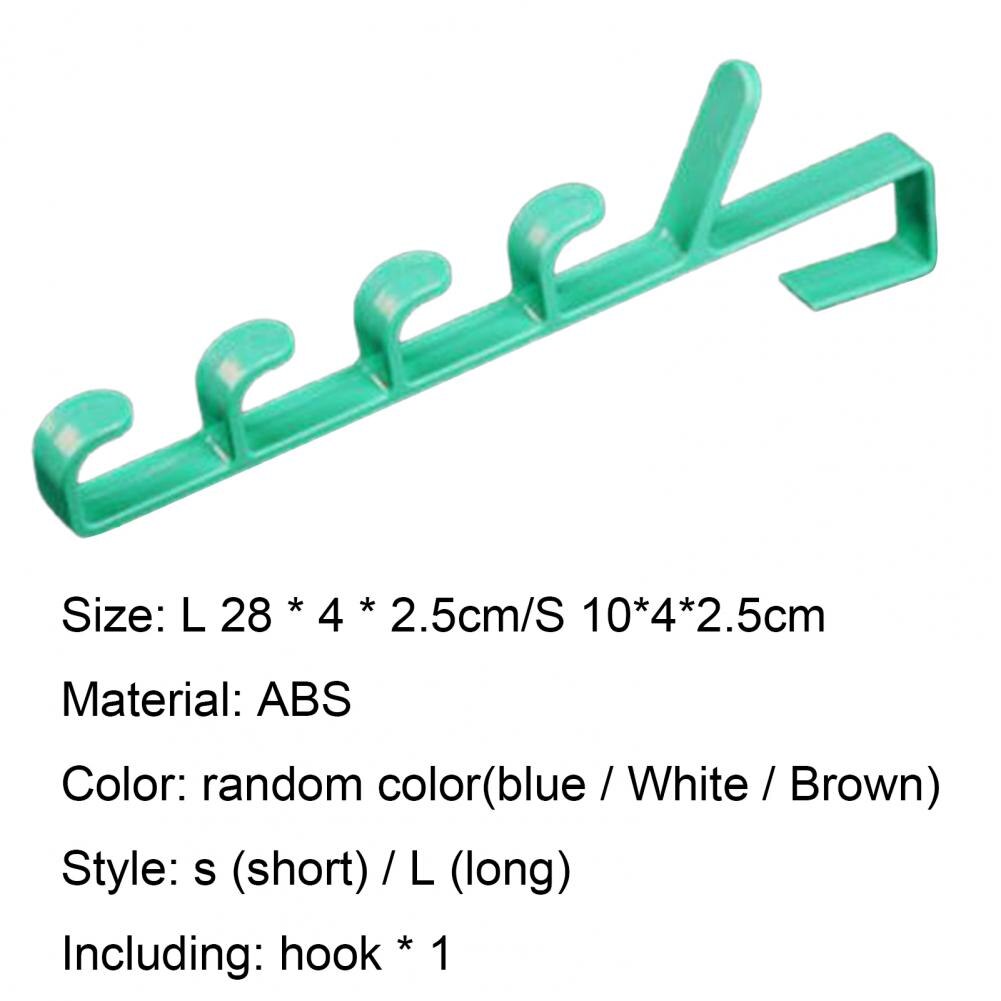 Plastic Hooks Space-saving Portable ABS Plastic Door Clothes Hooks for Room Door Towel Hook For Bathroom Coat Hanger