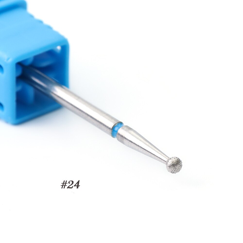 1pcs Nagel Boren Diamant Bal Hoofd Cuticle Cutter voor Manicure Nail Care Pro Elektrische Rotary Burr Molen Machine gereedschap BE23-30: 24