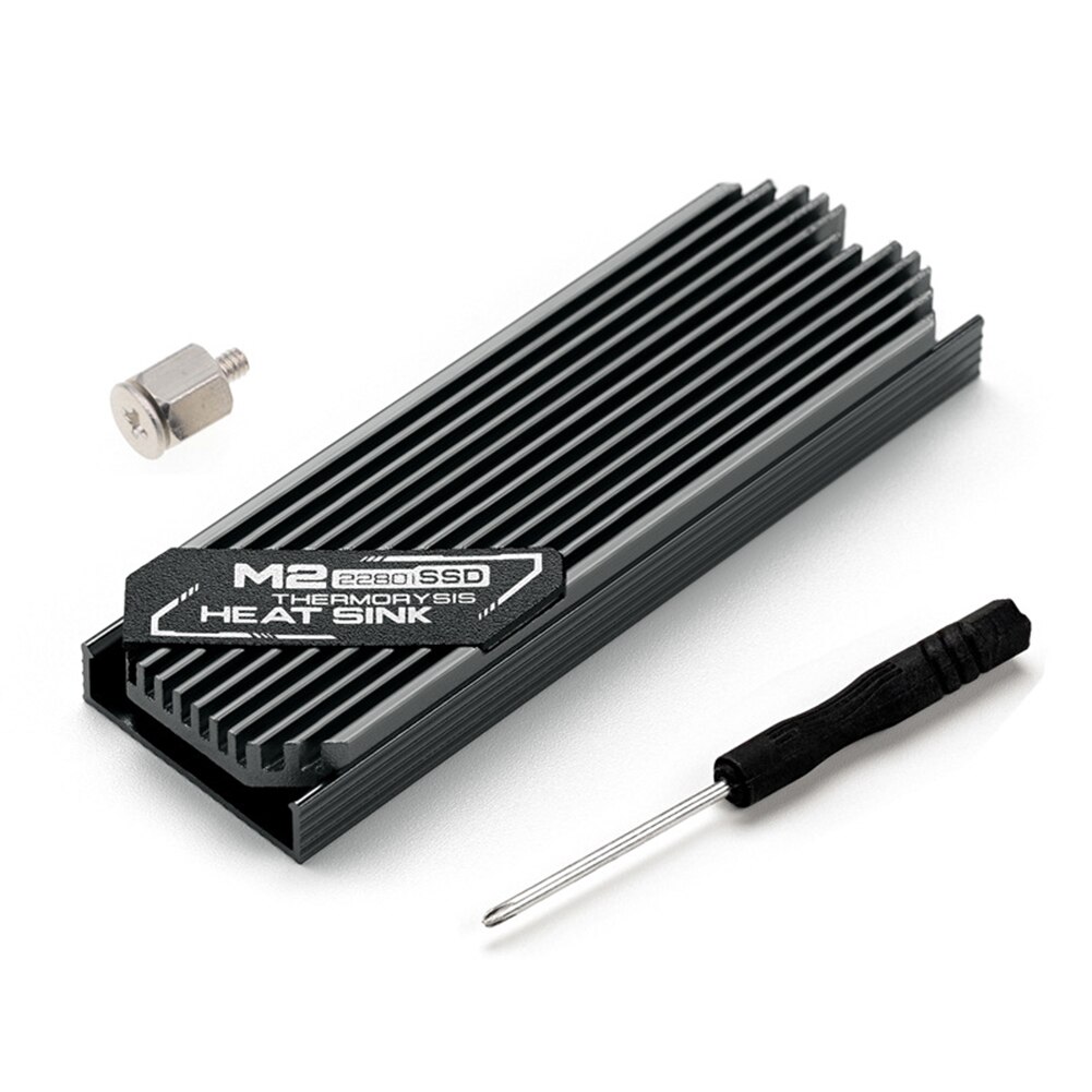 Ultra-Thin Aluminum Alloy M.2 Solid State Hard Drive Heat Radiator Cooling Thermal For Pcie 2280 Ssd Computer Components: white
