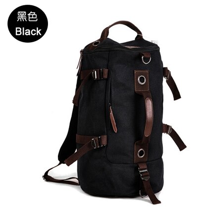 Nueva bolsa de equipaje de lona para hombre, bolsa de viaje para equipaje, bolsa de lona para hombre, bolsa de fin de semana, bolsa de viaje de lona: black