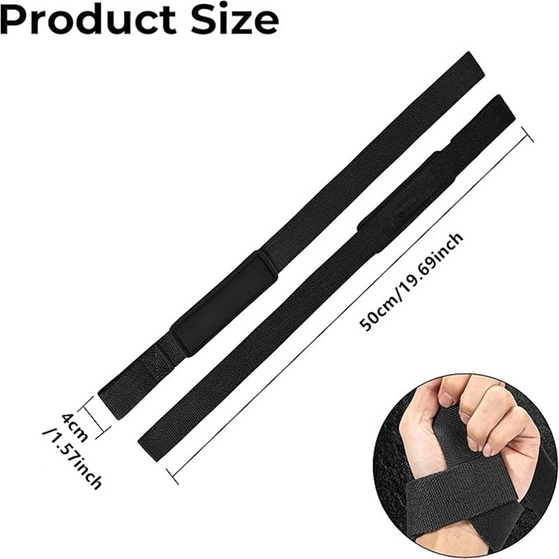 Handgelenkschlaufen für Gewichtheben, Krafttraining, verstellbar, rutschfest, für Fitnessstudio, Fitness, Hebegurt, Handgelenkstütze, Sport-Griffband