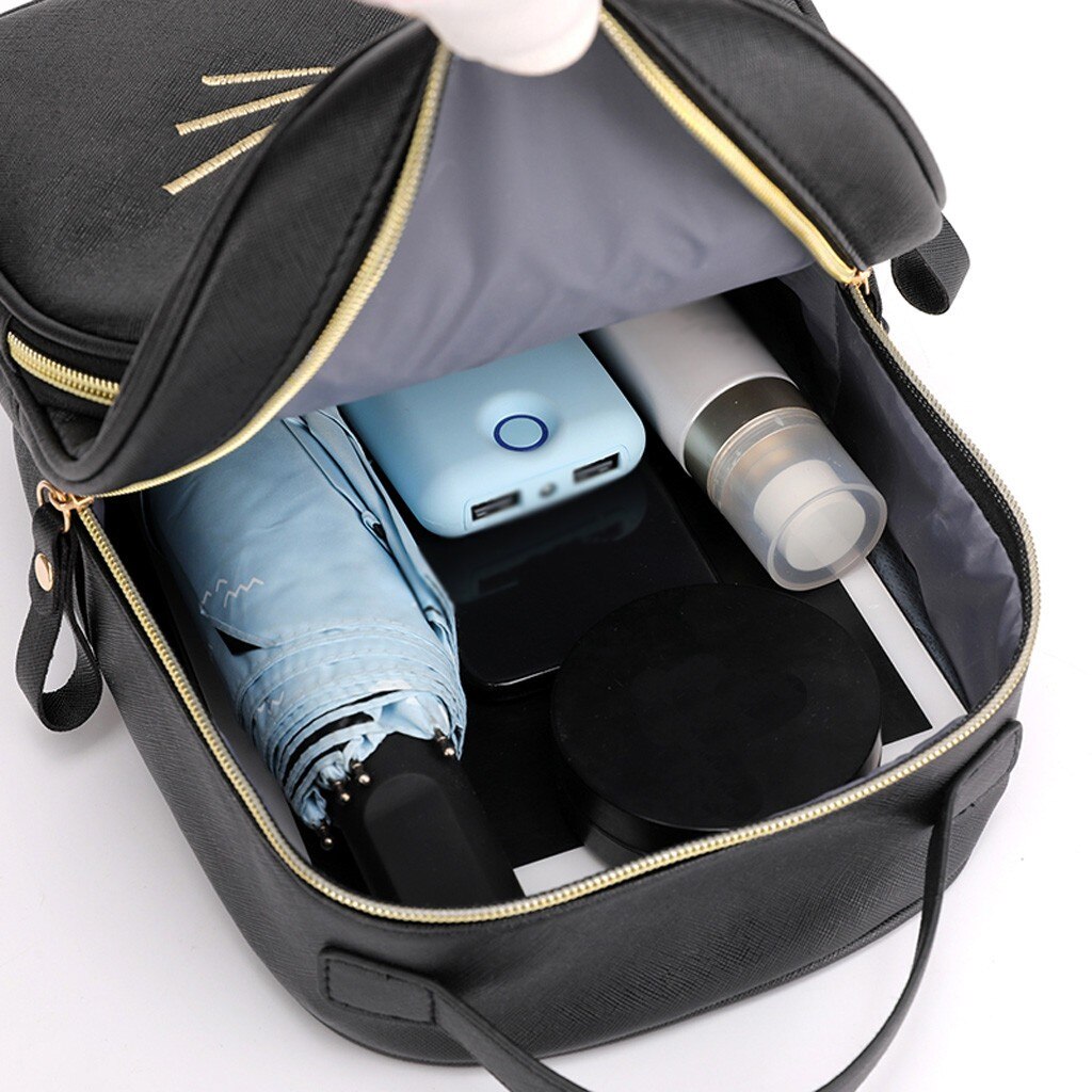 Studenten Hairball Einfarbig Schule Tasche Rucksack Schulter Tasche Frauen Nette Katze Rucksack für Mädchen Neue рюкзак