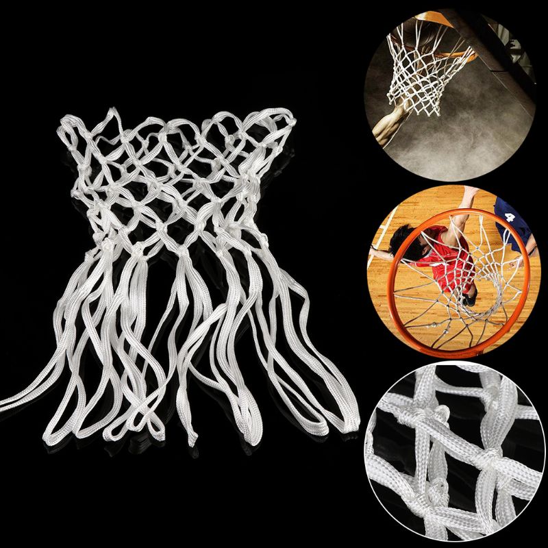 Deluxe Non Whip Replacement Basketball Net Durable Rugged Nylon Hoop Goal Rim Mesh