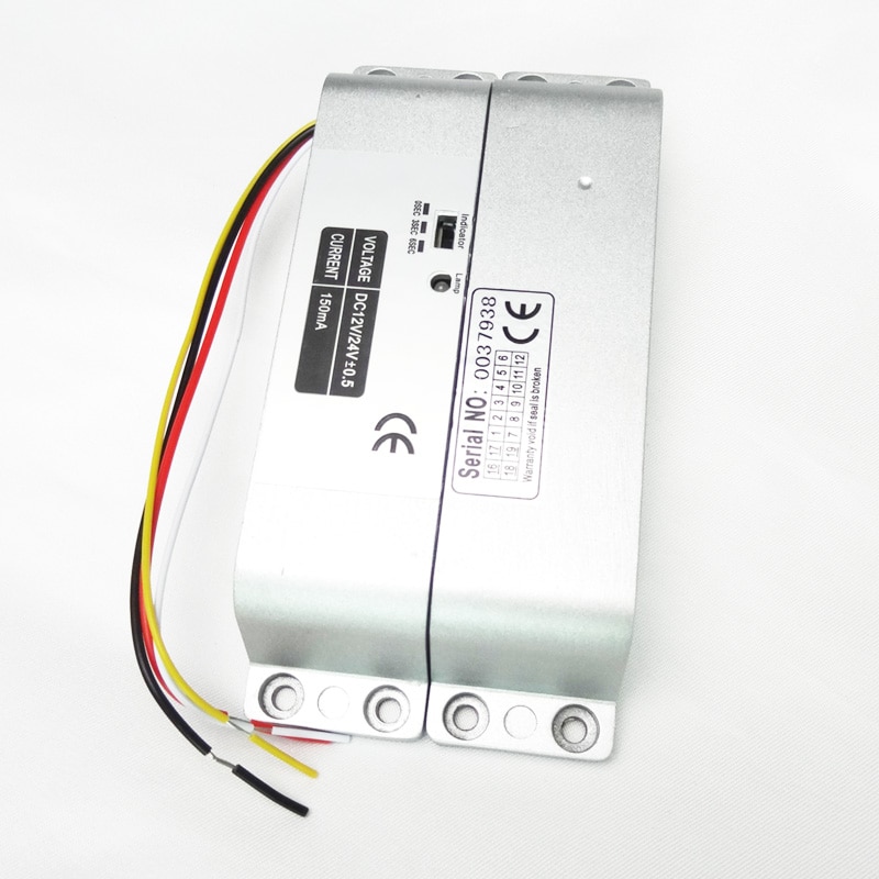 800 kg 1800lbs 4 Line Electric Bolt Lock met Deur Staat Detectie Uitgang Punt en Timer Bolt Lock Fail -veilig Elektrisch Slot