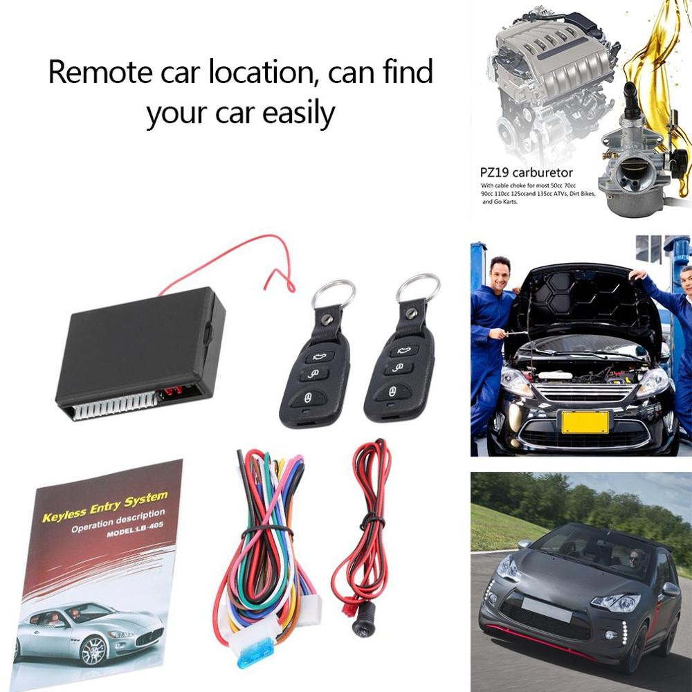 Universal Car Kit Car Remote Central Door Lock Of Vehicle Keyless Entry System With Controllers A Distance