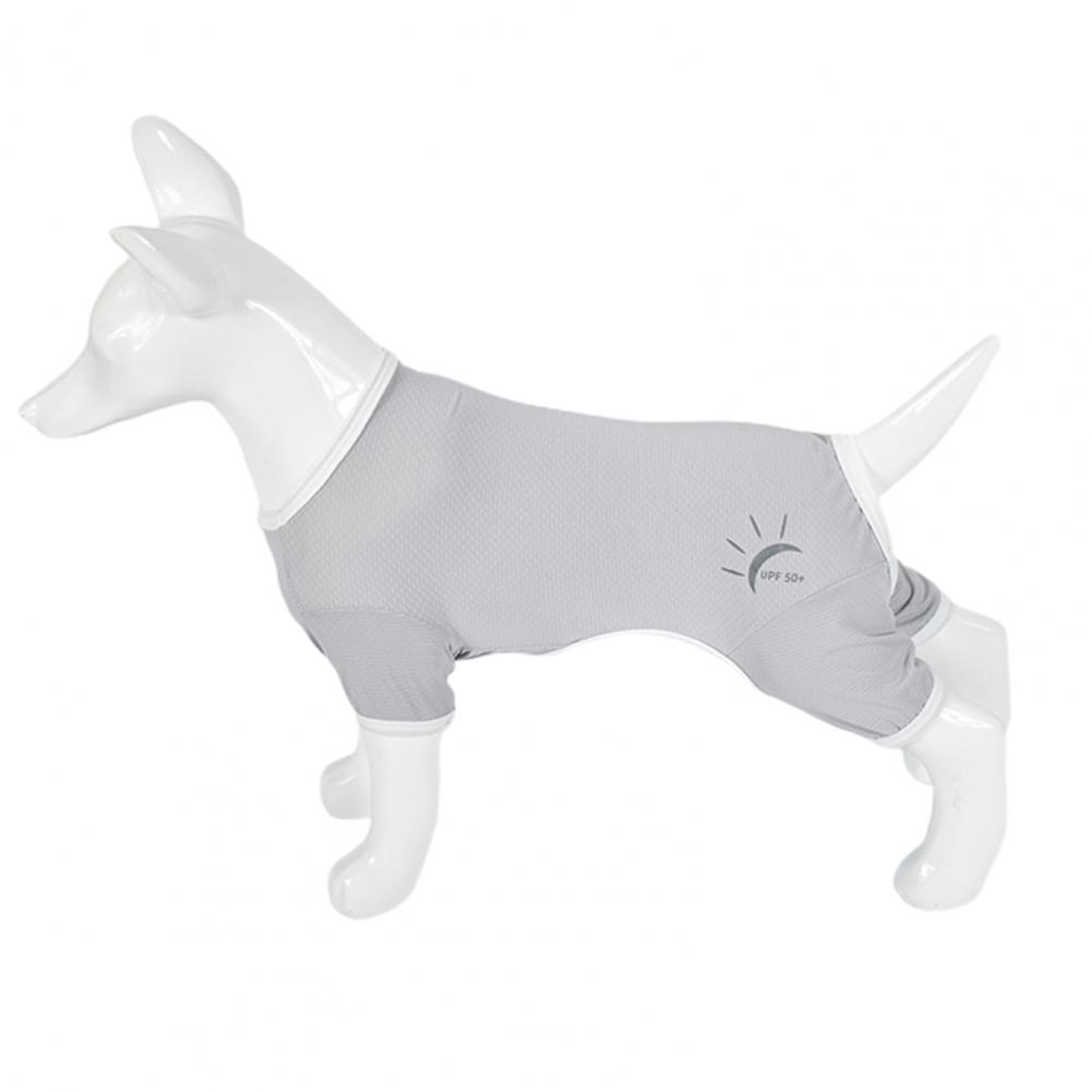 Mono suave para perro, traje Anti-UV de Color sólido, ropa de calle para perro, camisa informal para mascotas: 4XL / Rojo