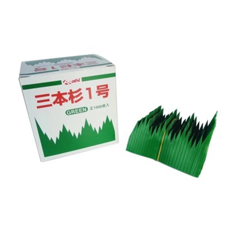 Grønne blade sushi blade japansk køkken sushi dekoration sashimi dekoration tallerken dekoration 1000 stykker / pakke