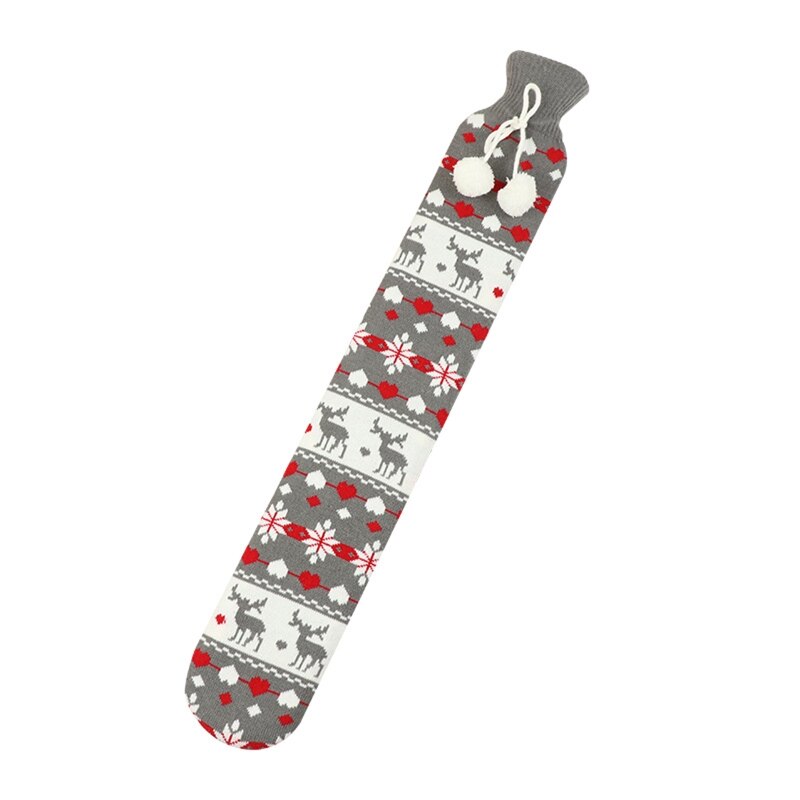 QX2E 2000Ml Pluche Gebreide Cover Waterfles Lange Strip Vorm -Water Zak: B