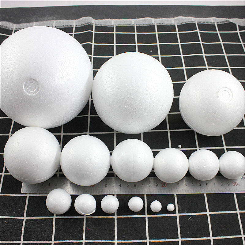 0.8-20cm kinds different size Polystyrene Styrofoam Foam Ball White Craft Balls For DIY Christmas Party Decoration Supplies