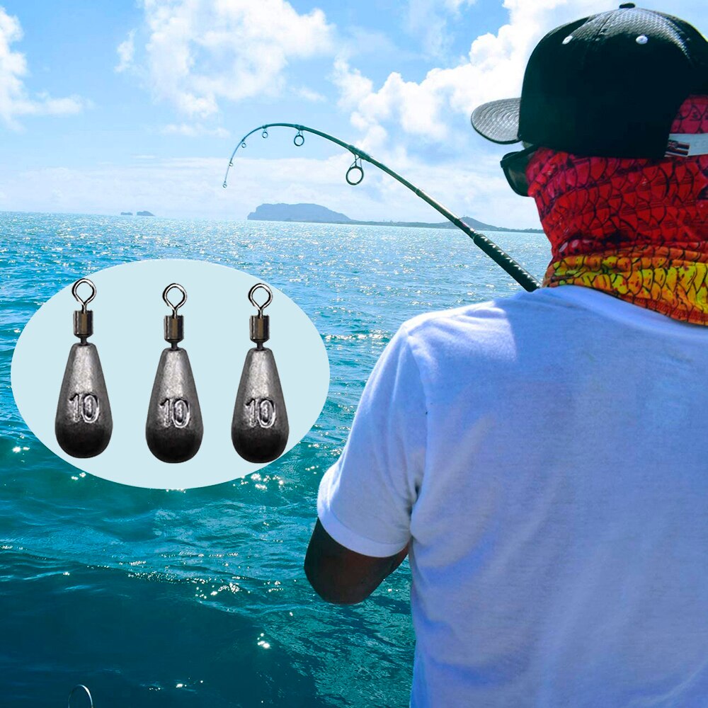 10 pz/lotto pesca peso platina 3.5g 5g 7g 10g 14g 20g pesi goccia d&#39;acqua attrezzatura da pesca accessori