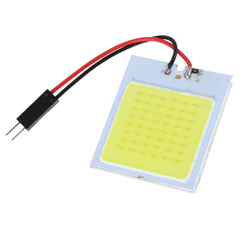 Witte 24-SMD Cob Led T10 4W 12V Auto-interieur Panel Light Dome Lamp Bs15