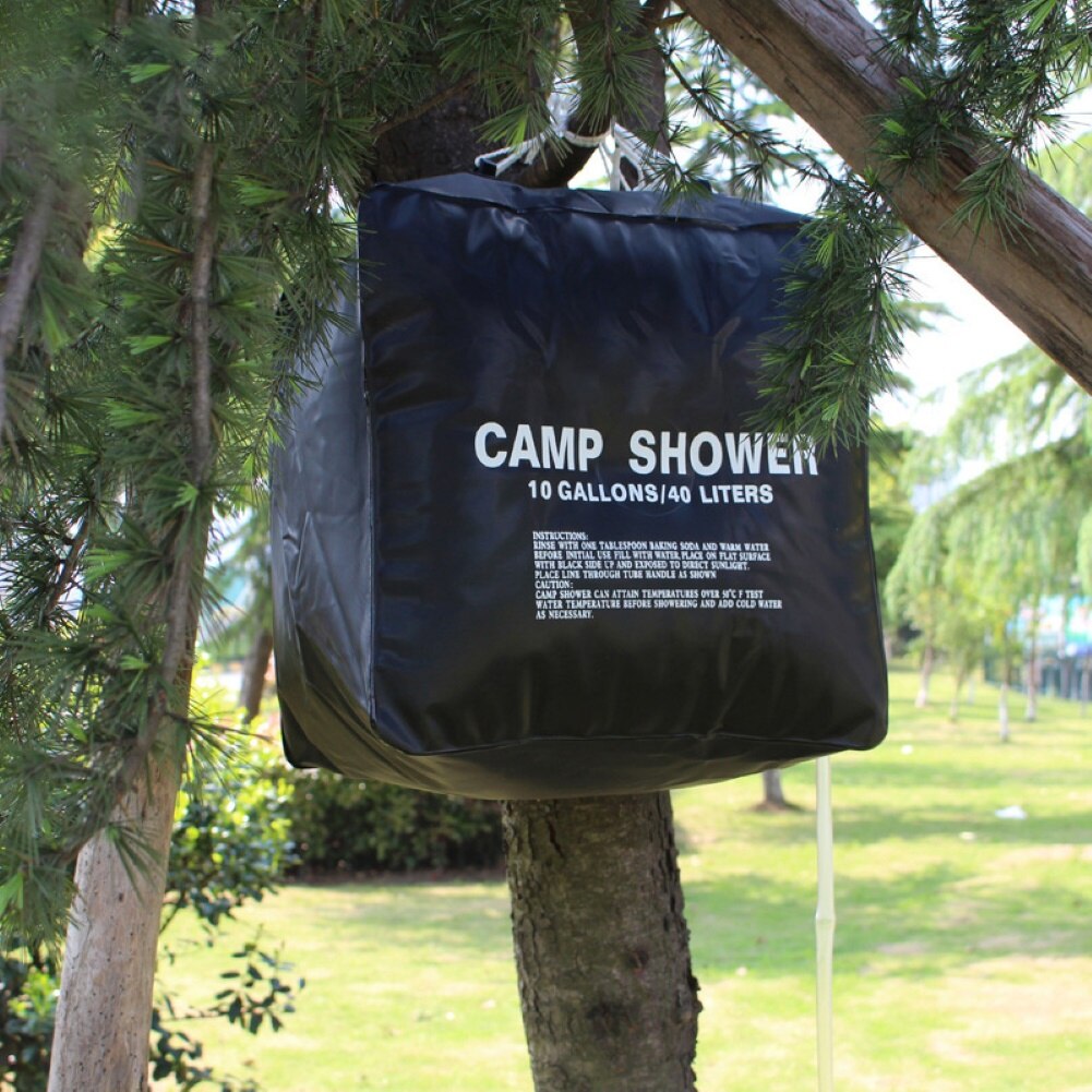 40l bærbare solopvarmet brusebad vand badetaske udendørs camping vandreture sport