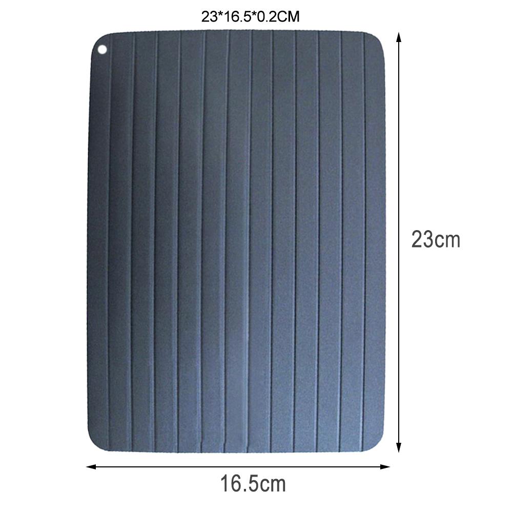 Fast Defrost Tray Thaw Frozen Food Meat Fish In Minutes Kitchen Defrosting Tray No Electricity Chemicals Microwave Mat: A