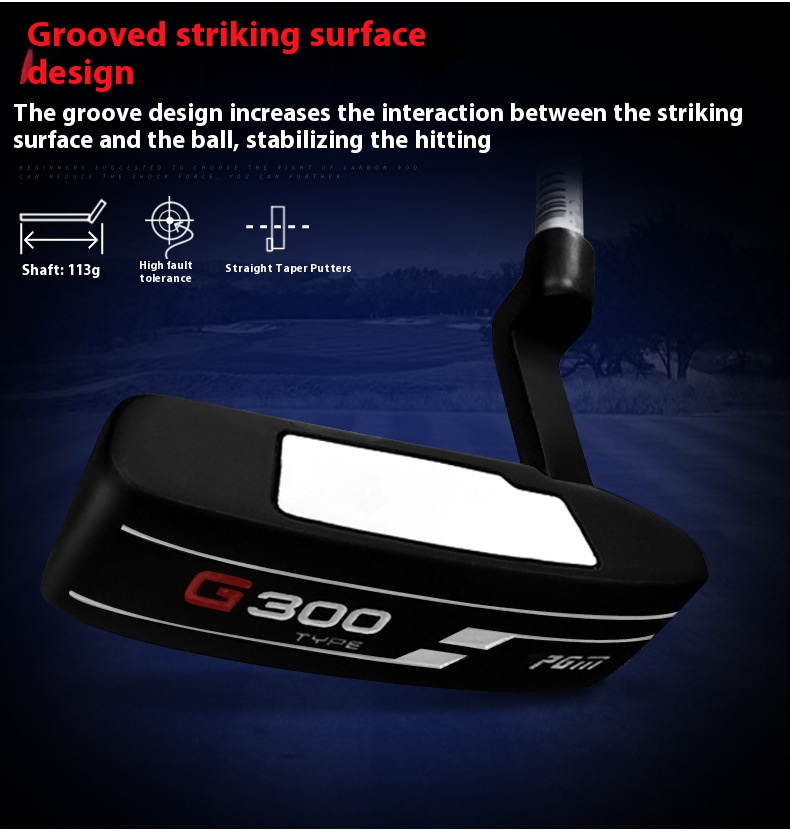 PGM TUG025 Golf Putter Golf Club Male Practice Club, Straight/Two Section