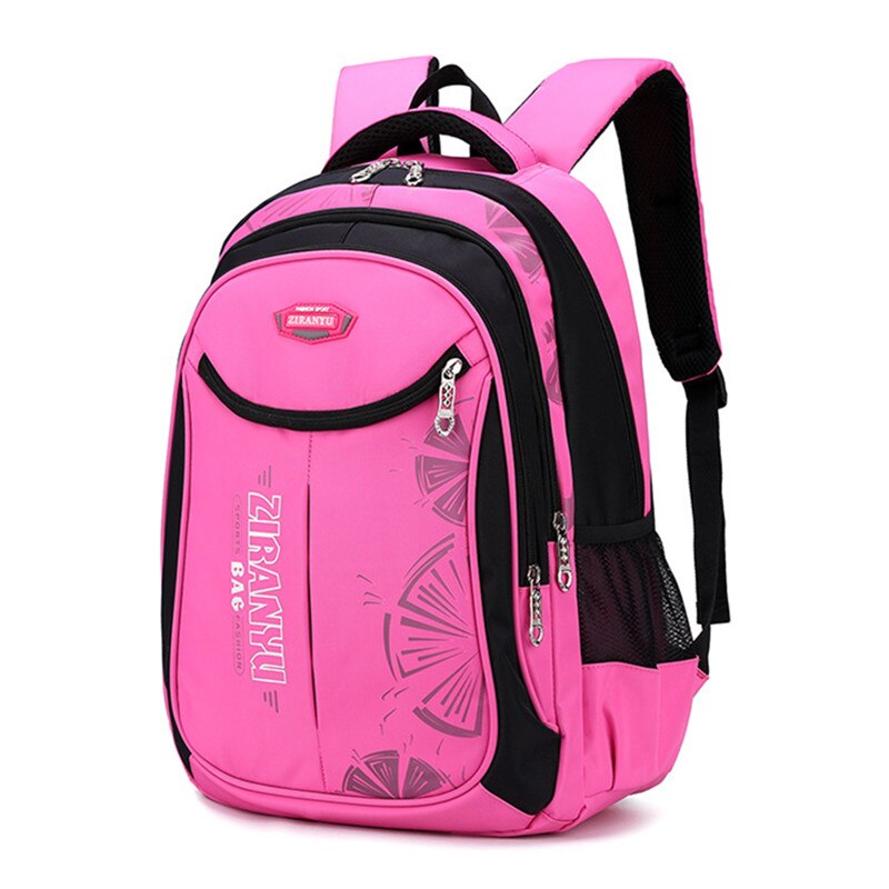 Sacs d'école imperméables pour enfants, pour garçons et filles, sac à dos d'école primaire, cartable pour livres,: rose red