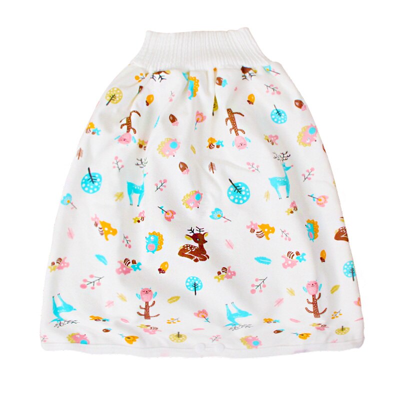 Jupe à couches pour bébé, pantalon d&#39;entraînement à la propreté, en coton, imperméable, Anti-mouillage, vêtements de nuit: Deers