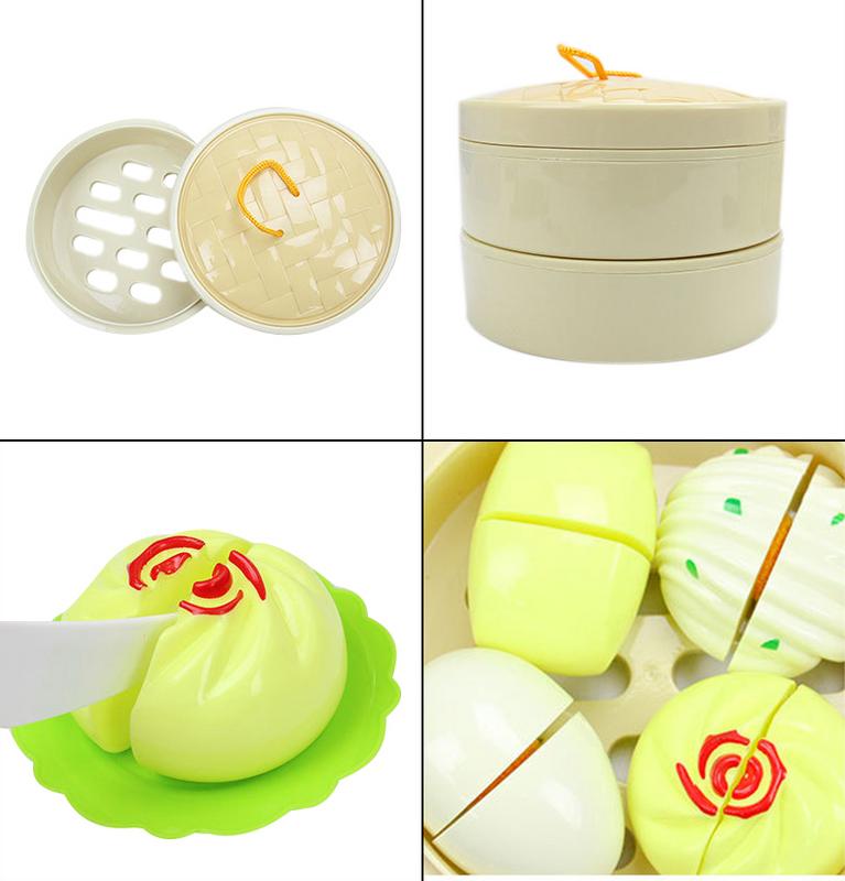 16pz in Miniatura Cibo Cucina Giocattolo impostato Giochi Di Imitazione tariffa Casa del gioco di Simulazione di stile Cinese di cottura Spuntino Giocattoli Educativi per La Ragazza Del Capretto