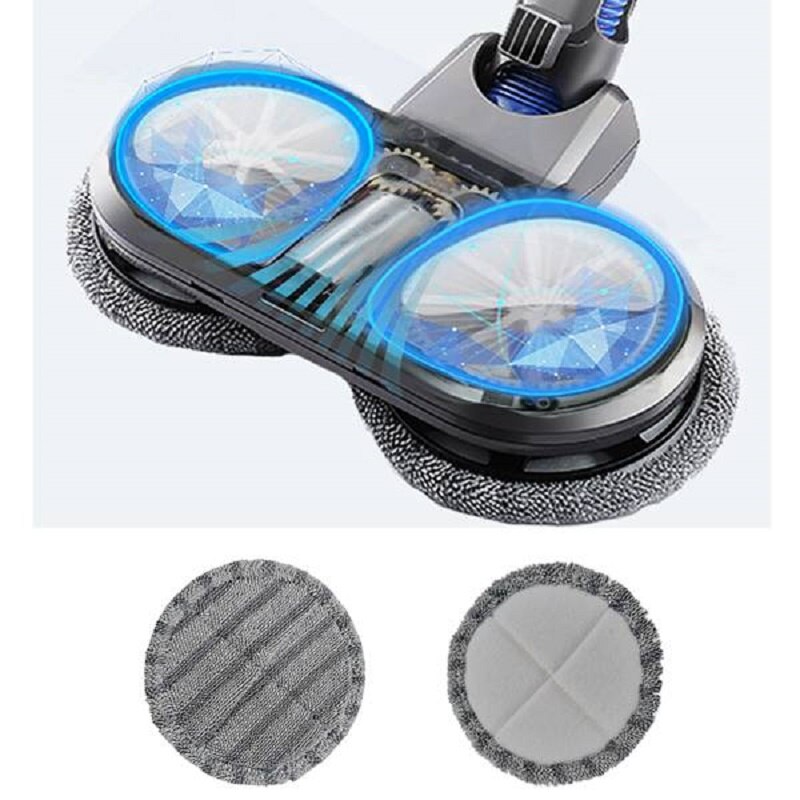 Til dyson  v6 v7 v8 v10 v11 støvsuger tilbehør 6 stk superfin fiber børstehoved moppeklude moppe klud udskiftning