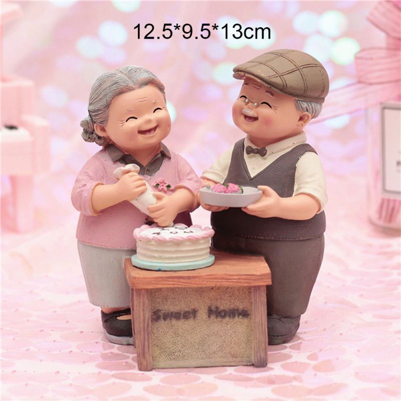 Old Man Home Decorations Small Ornaments Grandparents Old Lady Old Characters Crafts Birthday For Parents