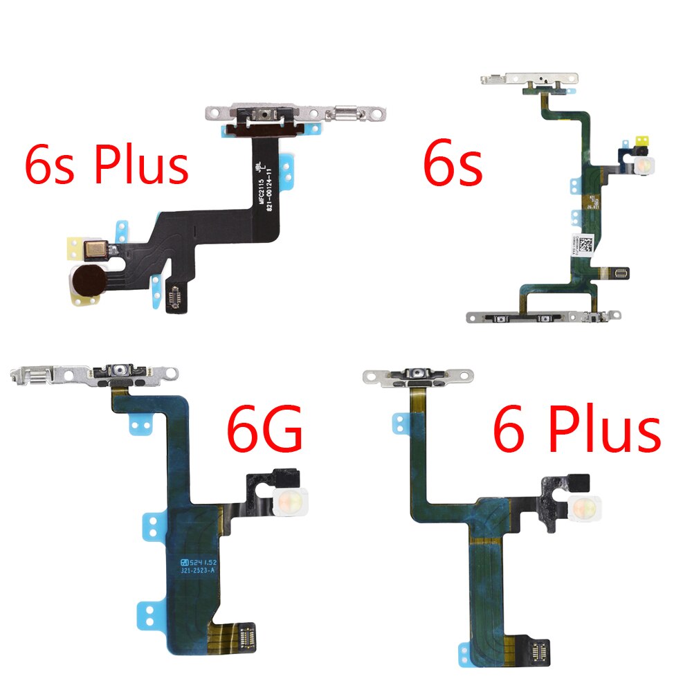 1Stck Volumen Energie Tasten Schlüssel Schalter biegen Kabel Für iPhone 6 6S Plus Energie biegen Reparatur Teile