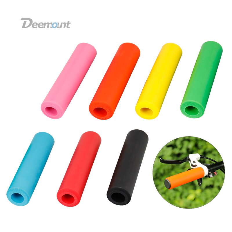 Deemount Cycle Handlebar Grips Silicone Foam Bar End Casing W/ Caps MTB Cycling Hand Rest Multi color options