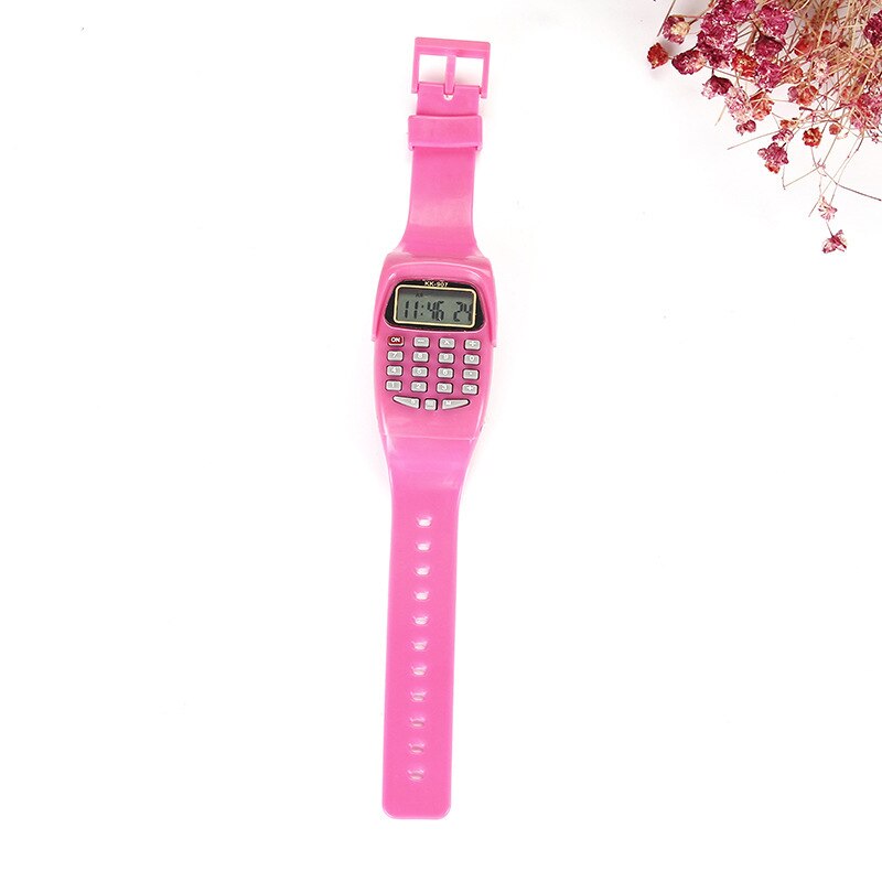 Fad Children Silicone Date Multi-Purpose Kids Electronic Calculator Wrist Watch