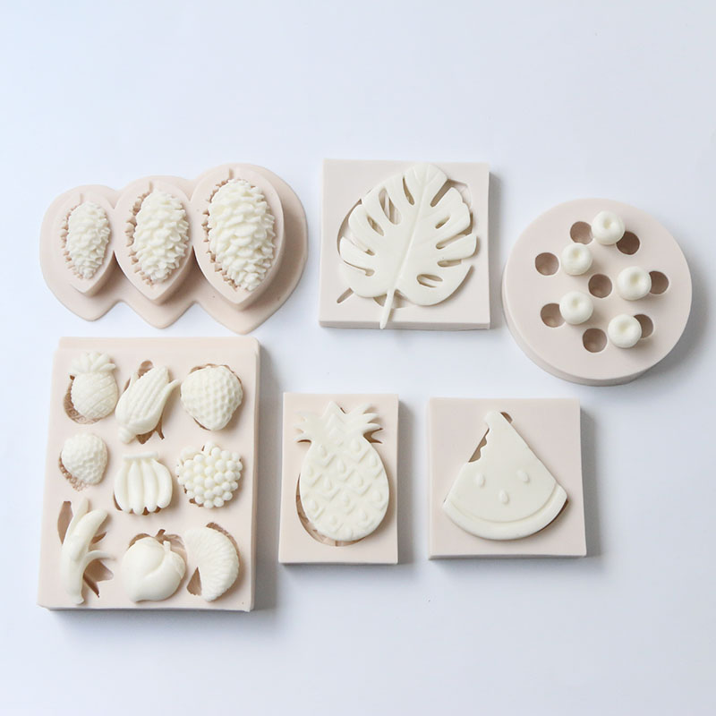 fondant cake deocorating tool silicone cake mold strawberry 3d fruit sugar gum paste pastry silicon chocolate mould