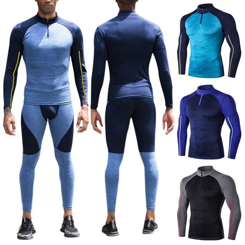T-shirt de sport à manches longues pour homme, haut de course en plein air pour homme