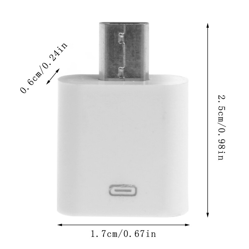 8-Pin Lightning Female To Micro USB Male Adapter Converter For LG Xiaomi Huawei