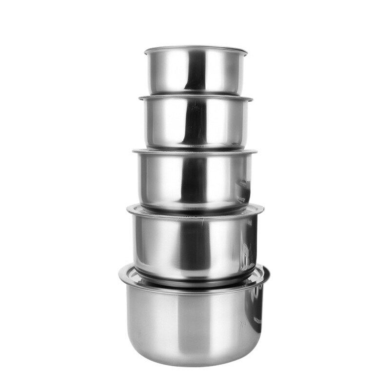 Stainless Steel Soup Pot Stock Pot Set with Lid Kitchenware Stew Pot Cooking Tools Cookware: Red