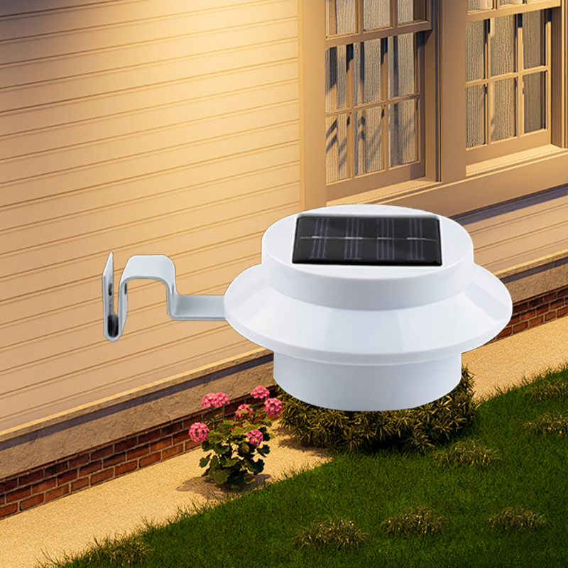 1–6er-Pack Solarleuchten, Veranda-Lampe, Wandleuchten, Dachrinnenbeleuchtung, hochhelle LED, automatische Aufladung, wasserdicht, Veranda, Weg, Zaun, Außenbereich: Burgunderrot / changeable