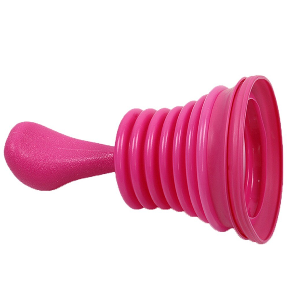 Toilet Drain Plungers Kitchen Rubber Sink Plunger Pipe-Cleaner Pipeline Dredger Household Sewer Suction Plug Bathroom Tools: hot pink