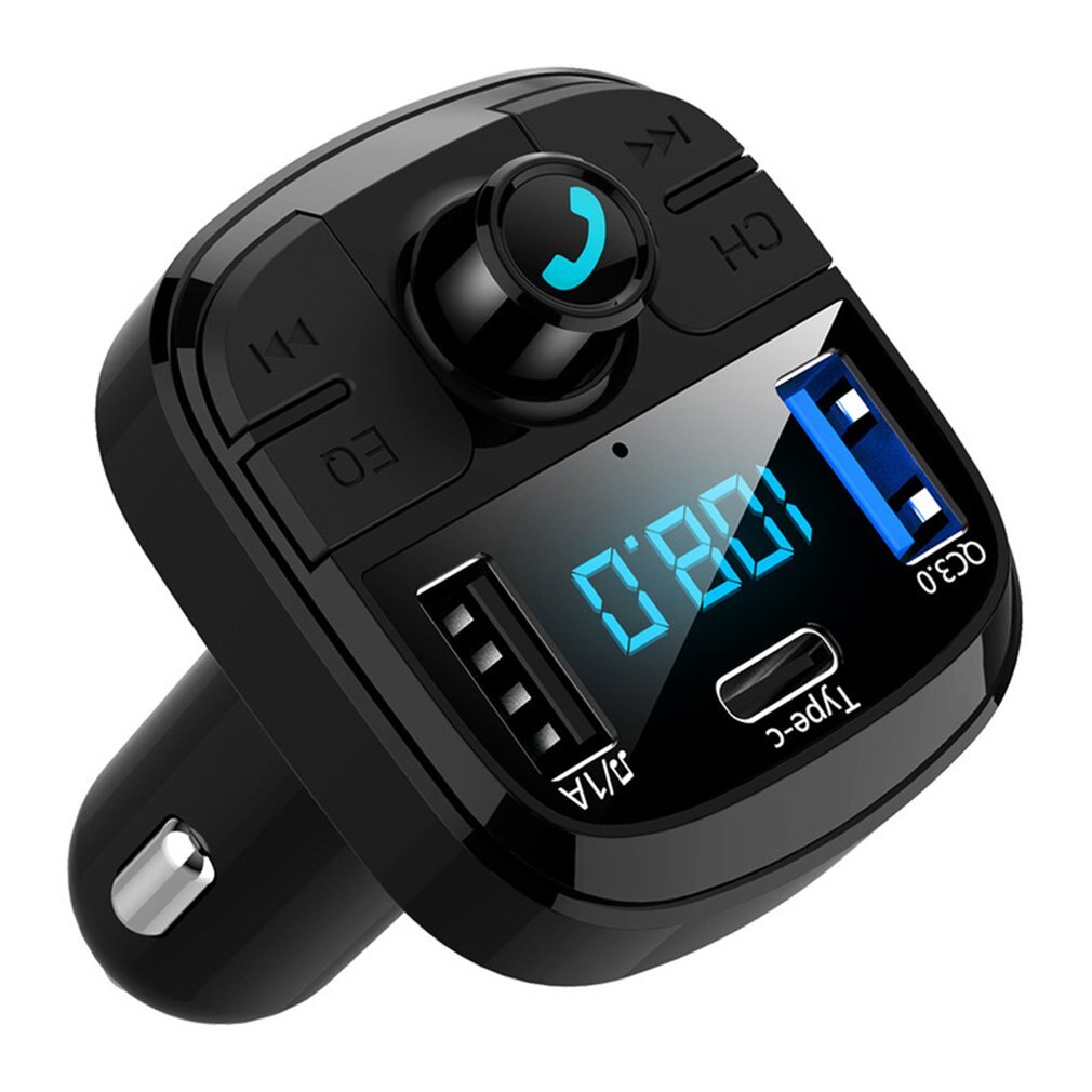 Multifunctional Car Mp3 Player Wireless Hands-free FM Transmitter MP3 Player FM Radio Adapter Charger Dual USB Output
