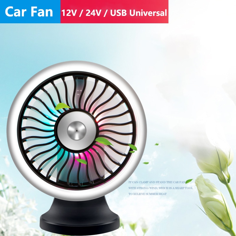 Usb autotarvikkeet auton ilmastointi 12v tuuletin tuuletin keskikonsoli usb säätelee auton laajenemista