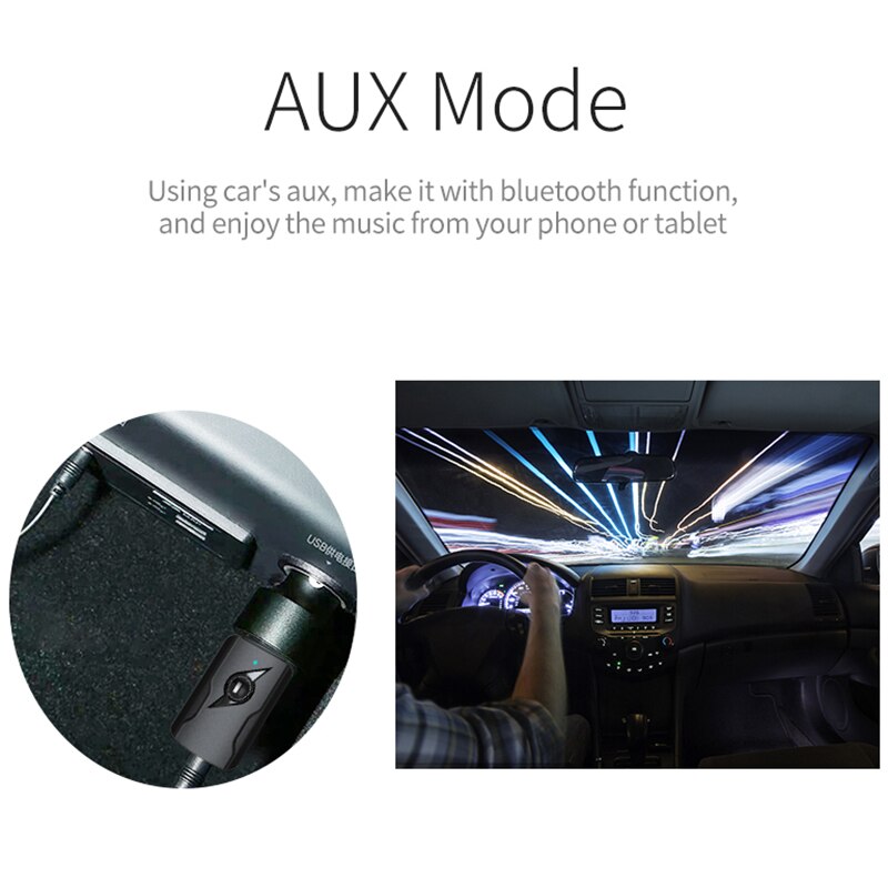 4 in 1 USB Bluetooth 5.0 Wireless Transmitter Receiver 3.5mm AUx o Adapter for Bluetooth Speaker TV PC Car Kit