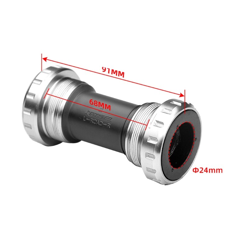 Trapas Lager, BB24mm Afgedicht Lager Trapas Shell Breedte Compatibility68/73/89.2/92Mm