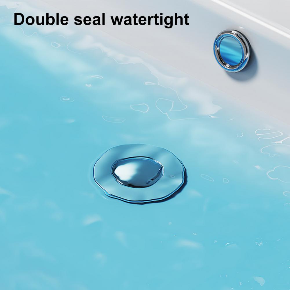 Drain Stopper Universal Bathroom Sink Stopper Stainless Steel Anti-Clog Hair Catcher Pop-Up Drain Plug With Filter Basket Home