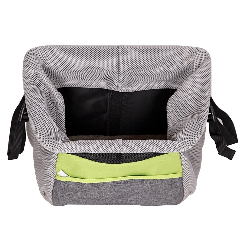 Bicycle Pet Carrier Dog Bike Front Carrier with Small Pockets Bicycle Handlebar Small Pet Carrier with Shoulder Strap