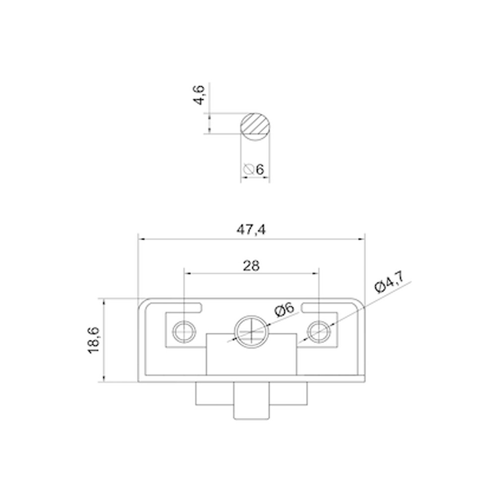 Oven Rotary Switch 3 Way Plastic Shaft - 4301407D