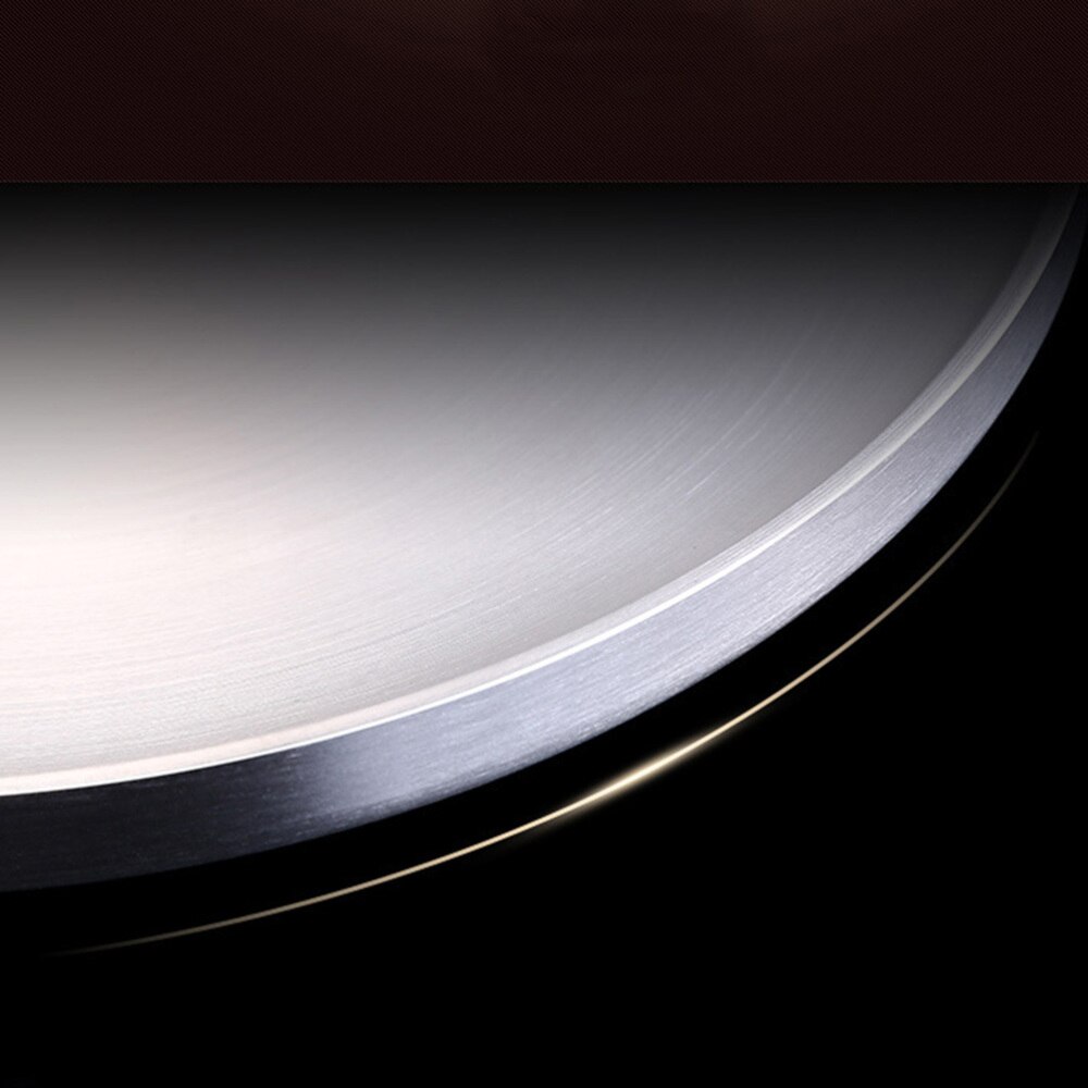 304 Stainless Steel Round Dish Double-wall Shallow Plate with Wire Drawing Finish 17cm