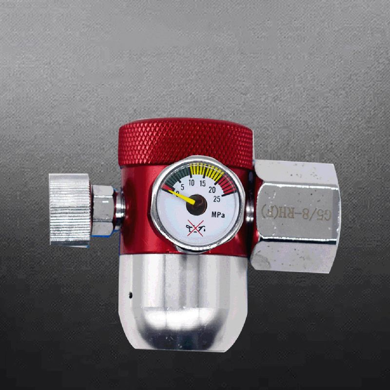 Manomètre de jauge de pression de gaz d'argon économiseur d'énergie d'acier inoxydable Anti-chute Portable