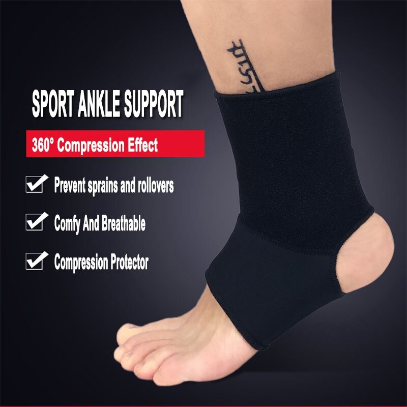 Fitness Ankle Brace Support Guard Protector Compression Sleeve Bandage Boxing Football Gym Foot Sport Prevent Sprain SportsN