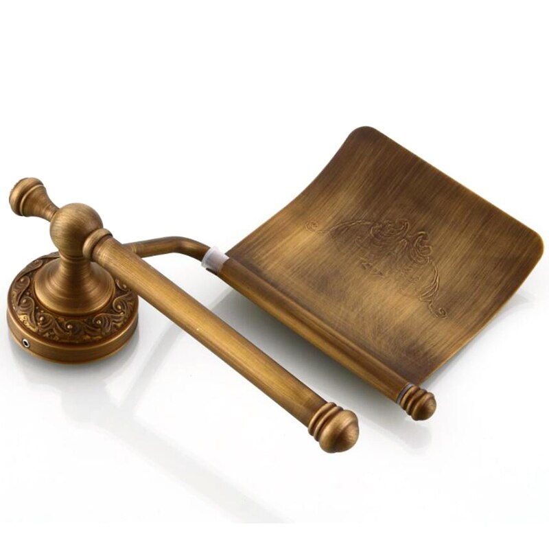 Carta Cremagliera in Ottone Massiccio Bronzo Antico anello di Tovagliolo di Carta Rotolo di Carta Cremagliera Cremagliera Della Parete Accessori per il Bagno Cremagliera Del Tessuto