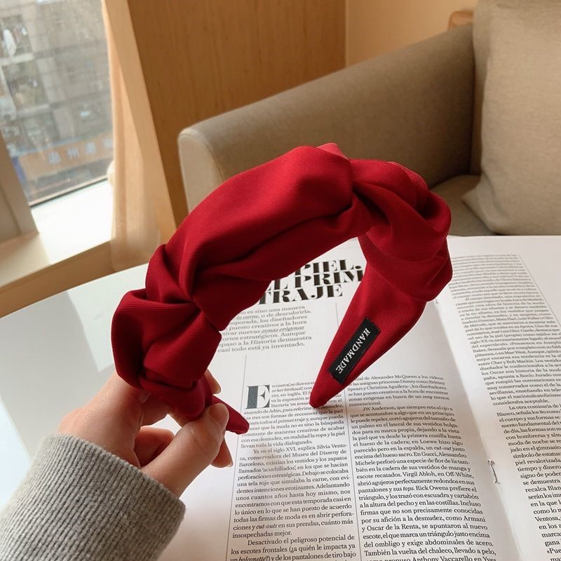 Gorgeous Bowknot Hairbands For Women Wide Headbands Girl Hair bands Female Hair Hoop Headwear Hair Accessories: Light Grey